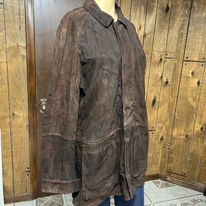 Burberry London Men’s Brown Suede Jacket, Sz. L, in good condition